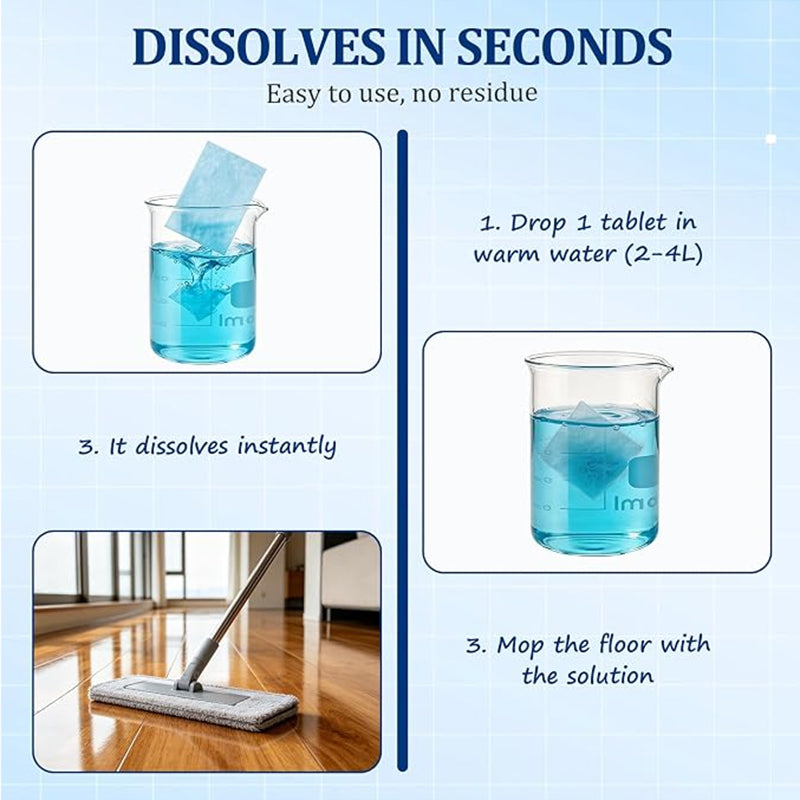 Concentrated Floor Cleaning Sheets for a Cleaner, Fresher Home